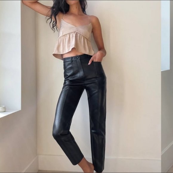 Wilfred Black Straight Leg Pants - Picture 1 of 16